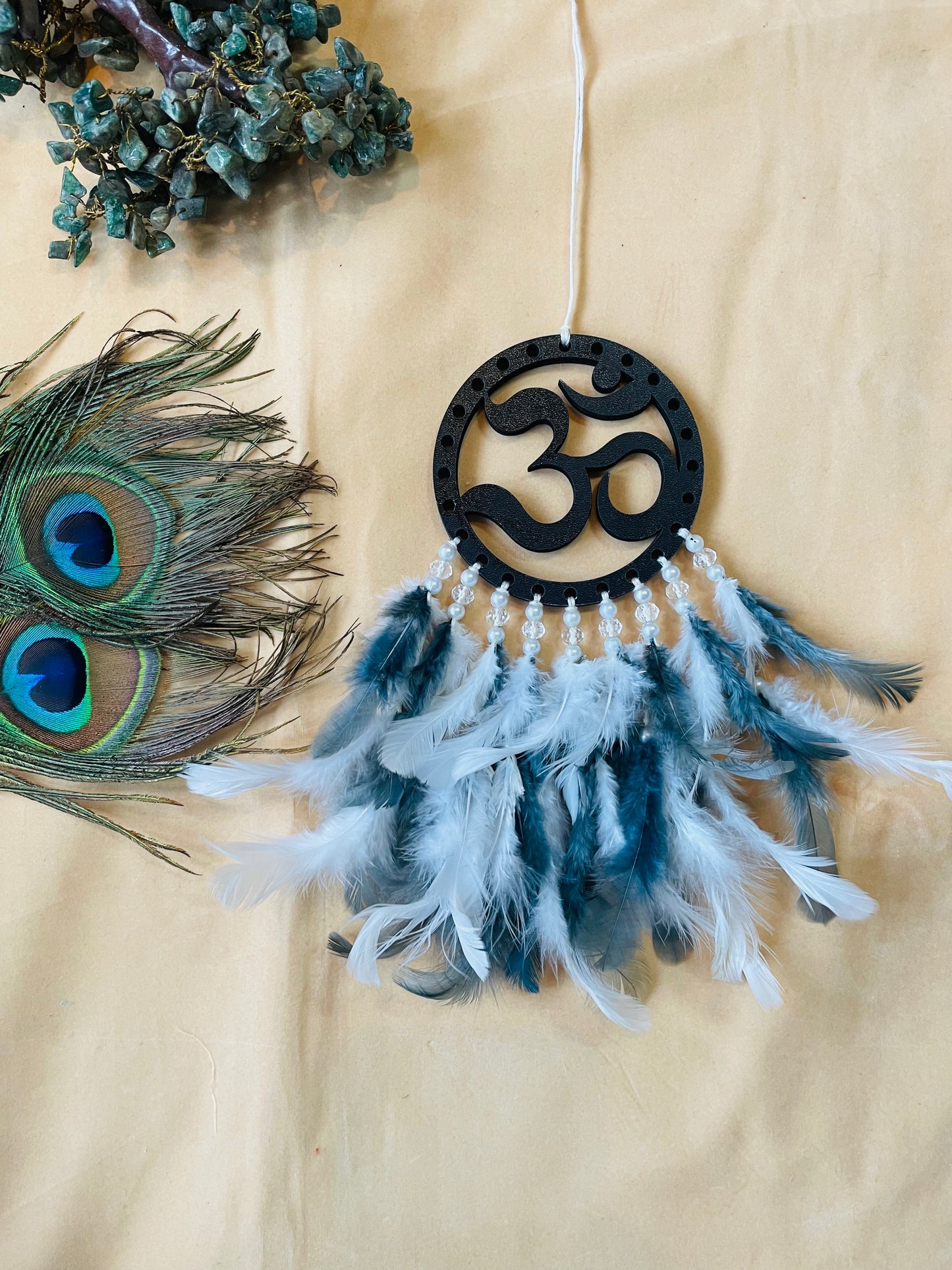 OM car Hanging Dream Catcher