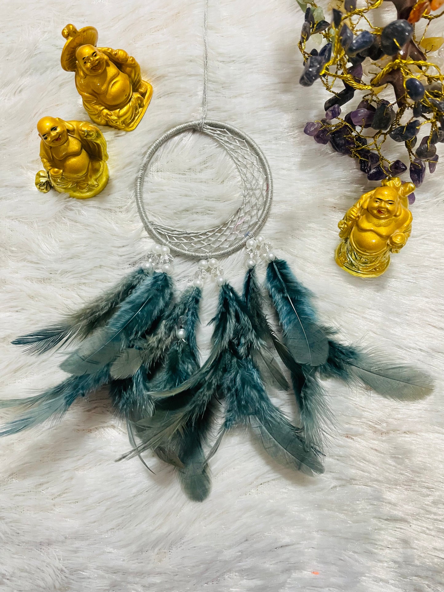 Half Moon Car Hanging Dream Catcher