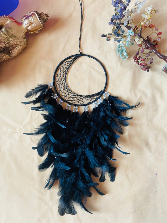 Black Half Moon Dreamcatcher