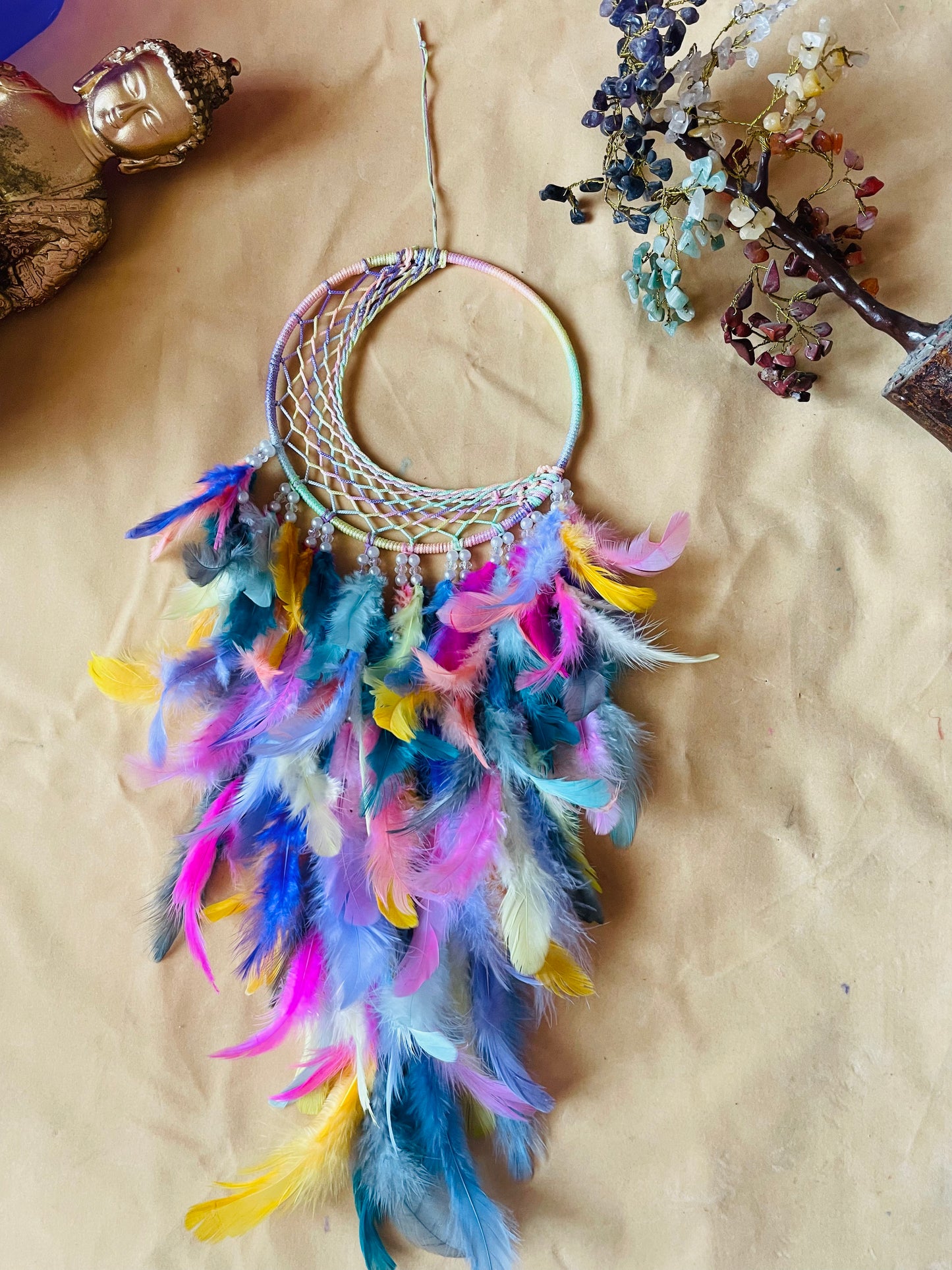 Unicorn Multi Half Moon Dreamcatcher