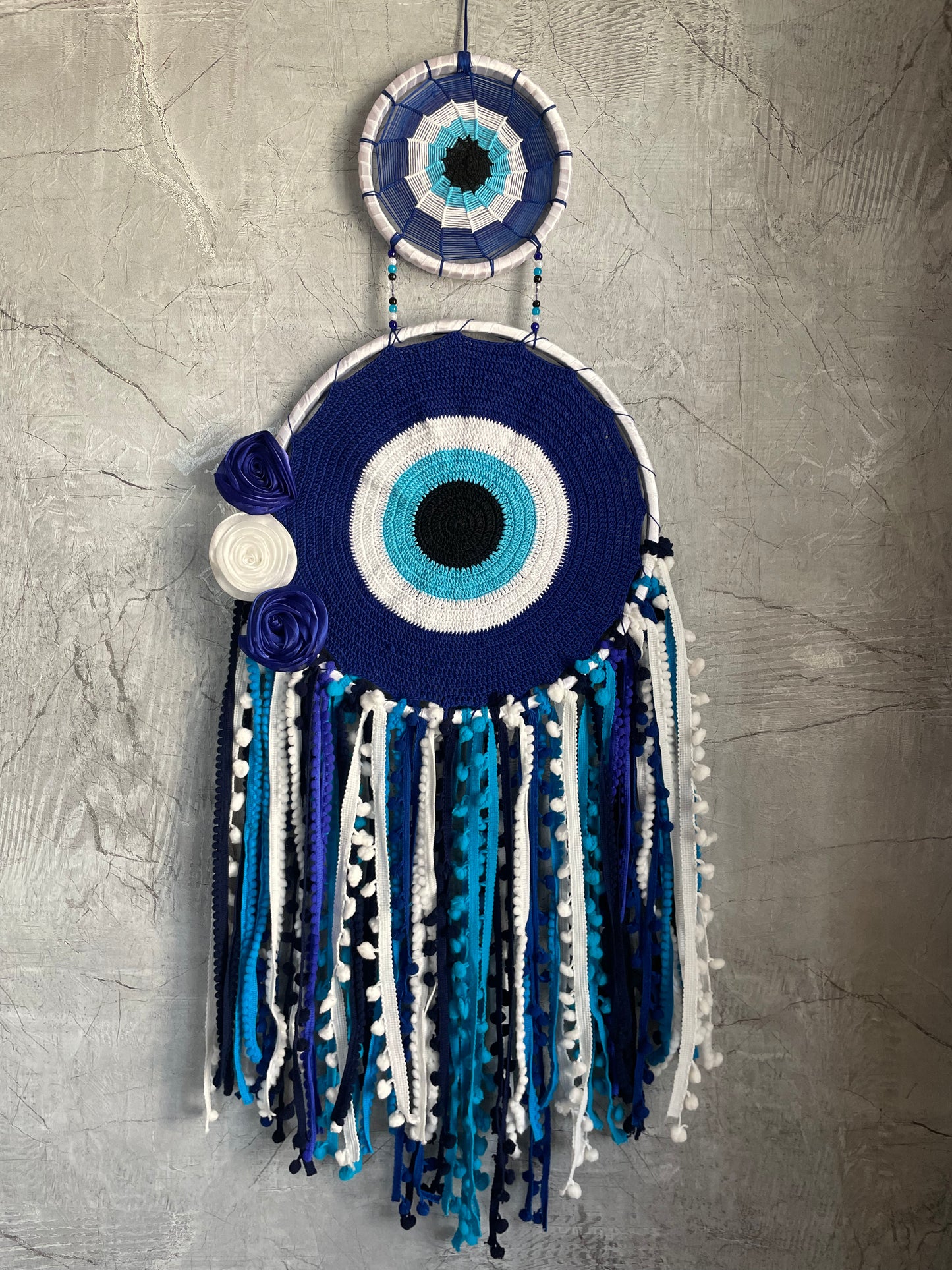 Twisted Boho Evil Eye Wall Hanging