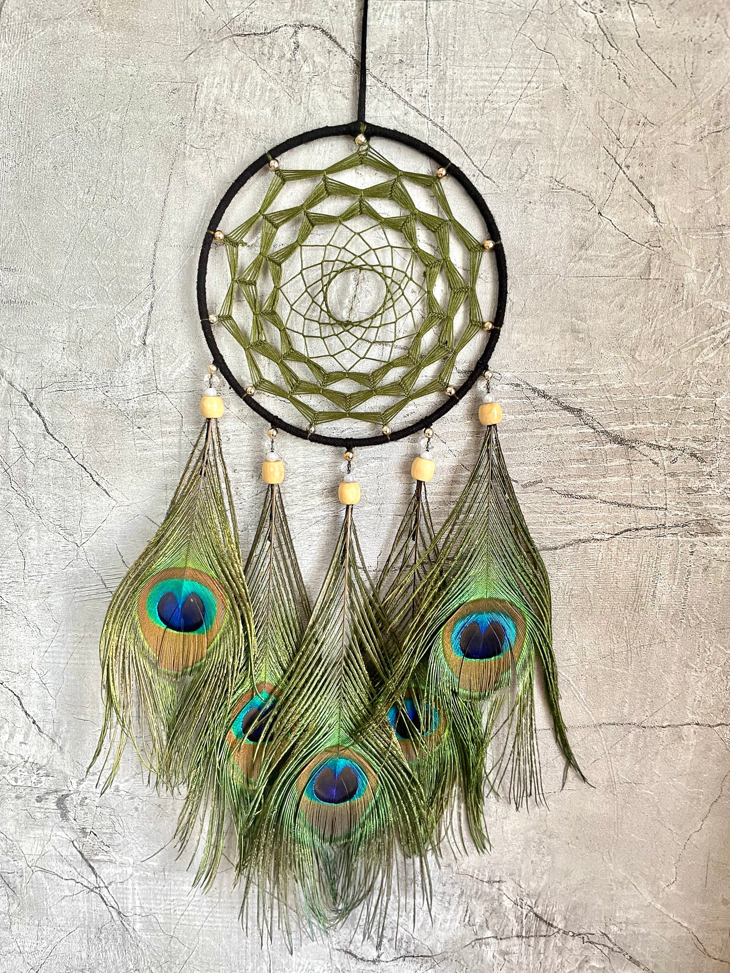 Simple Peacock Dreamcatcher