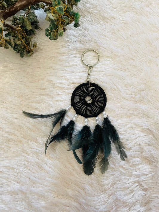 Black Keychain Dreamcatcher