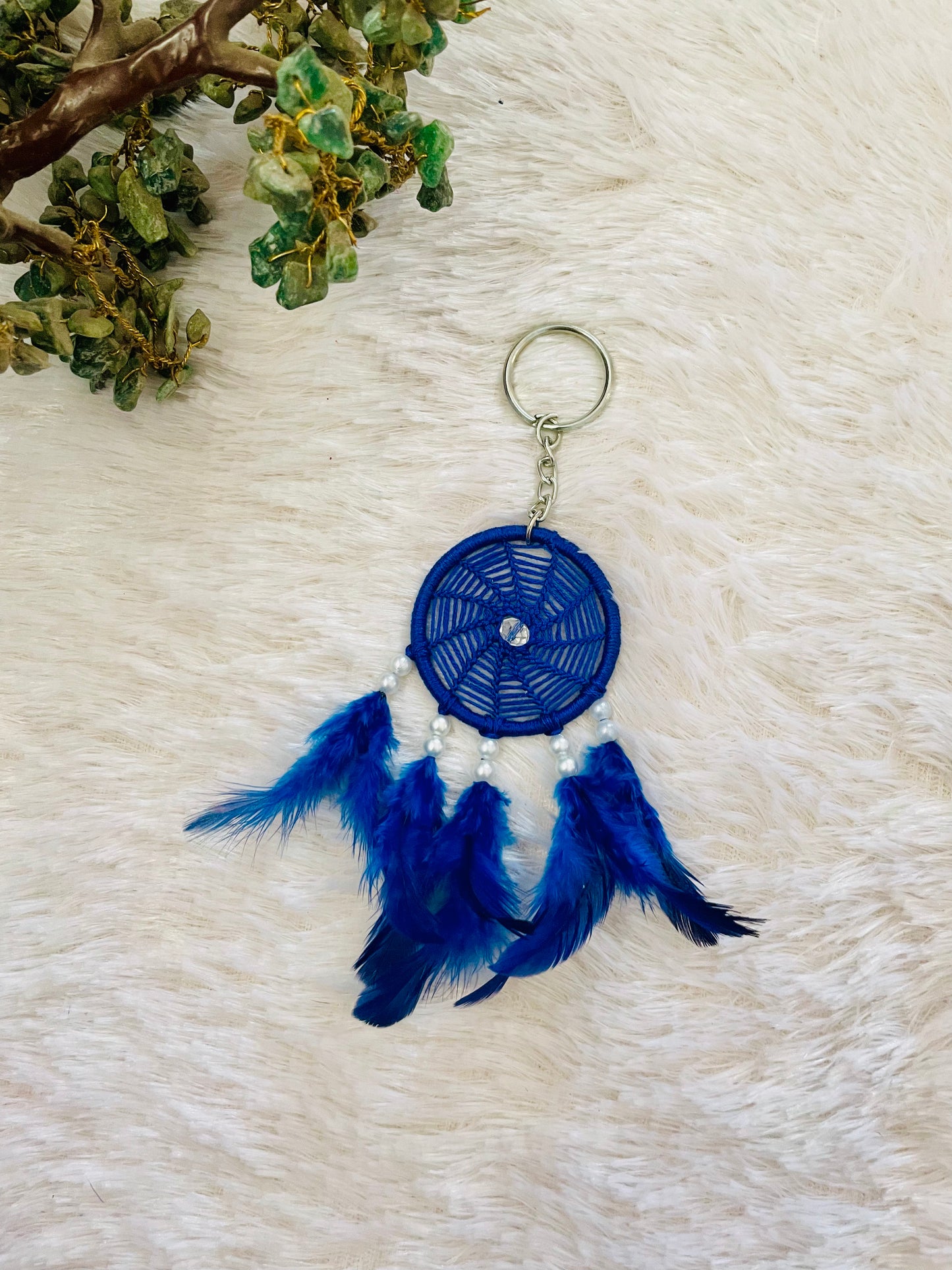 Blue Keychain Dreamcatcher