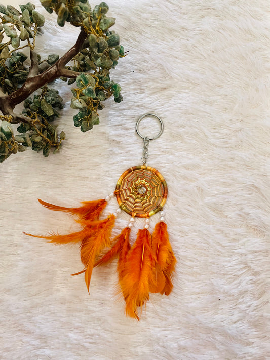 Brown Keychain Dreamcatcher