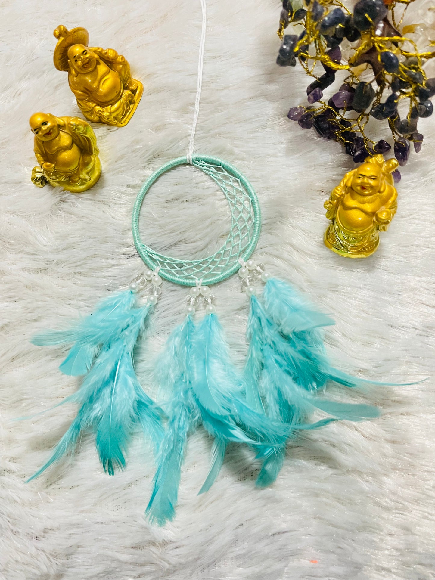 Half Moon Car Hanging Dream Catcher