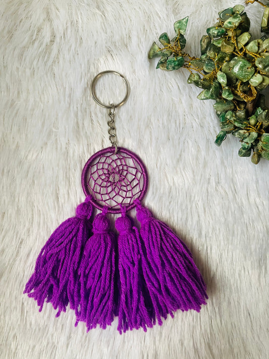 Lilac Pom Pom Keychain