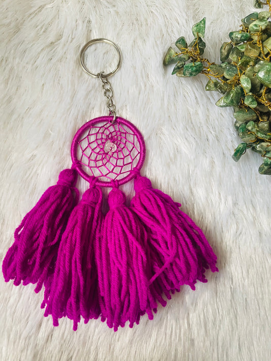 Rani Pink Pom Pom Keychain