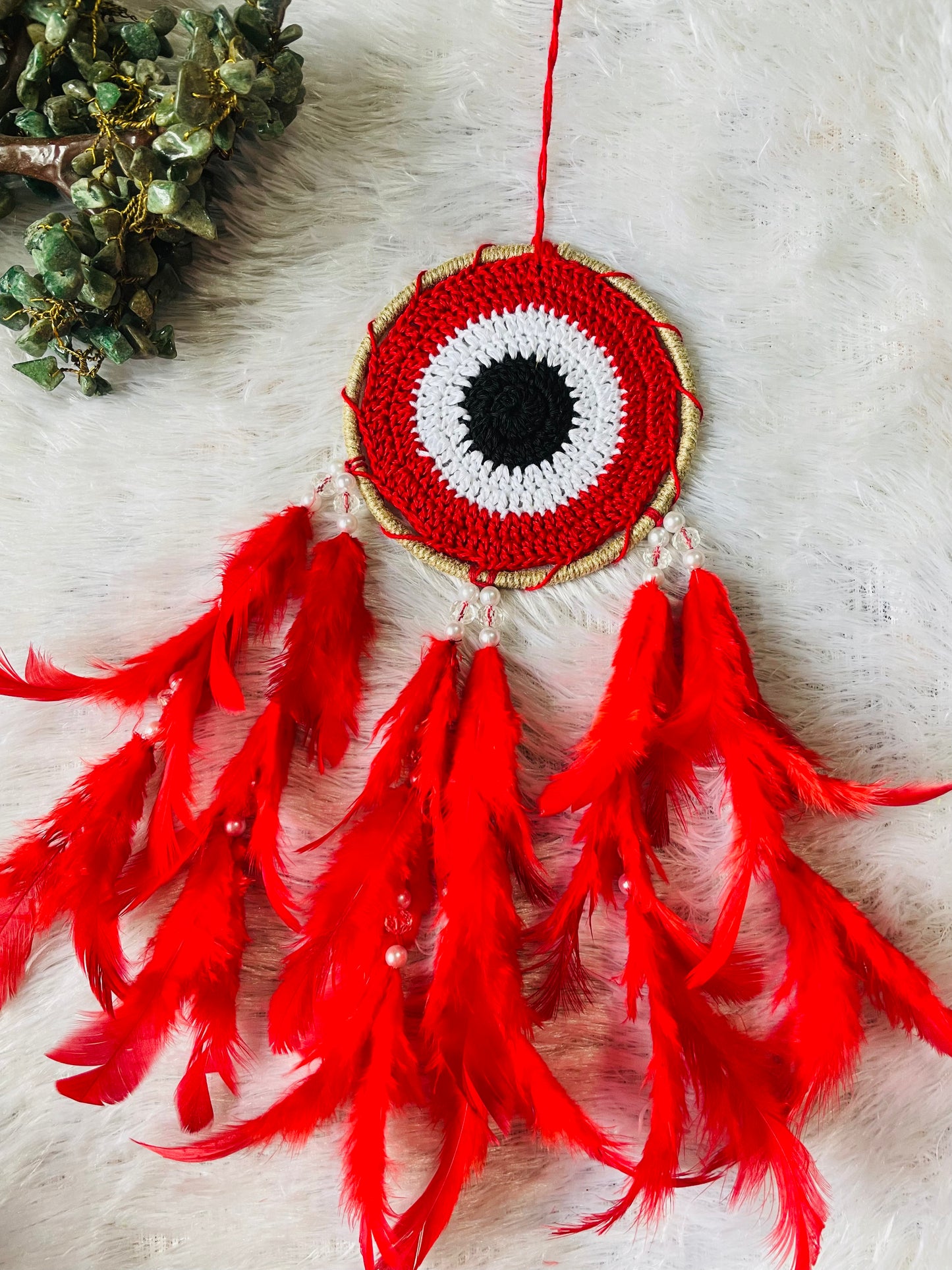 Red Evil Eye Car Hanging Dreamcatcher