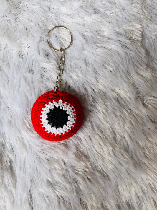 Red Evil Eye Keychain