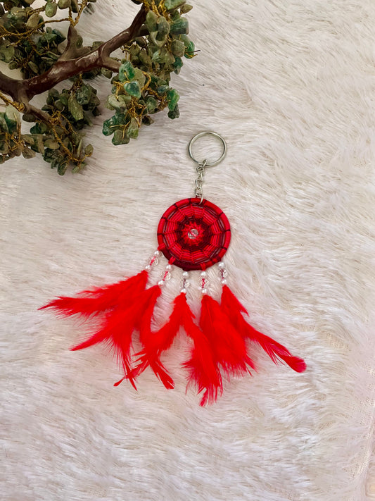 Shades Of Red Keychain Dreamcatcher